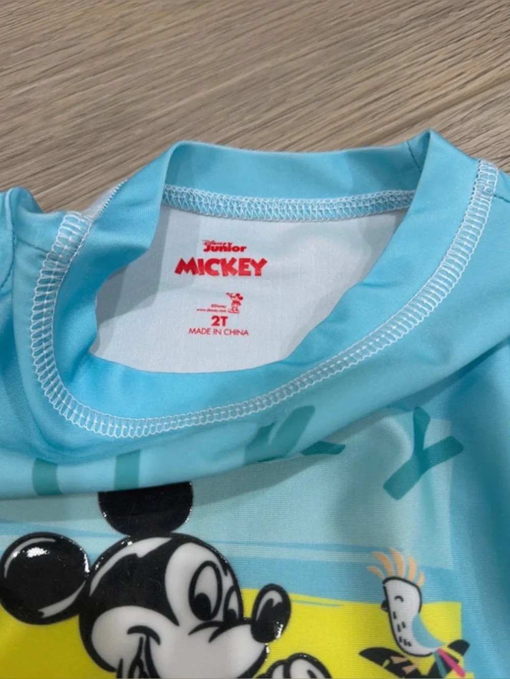 Disney Mickey Swim Shirt Rash guard